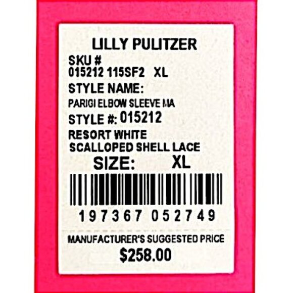 Lilly Pulitzer Parigi Maxi Dress in Resort White Shell Lace NWT - Size X-Large - Picture 6 of 7